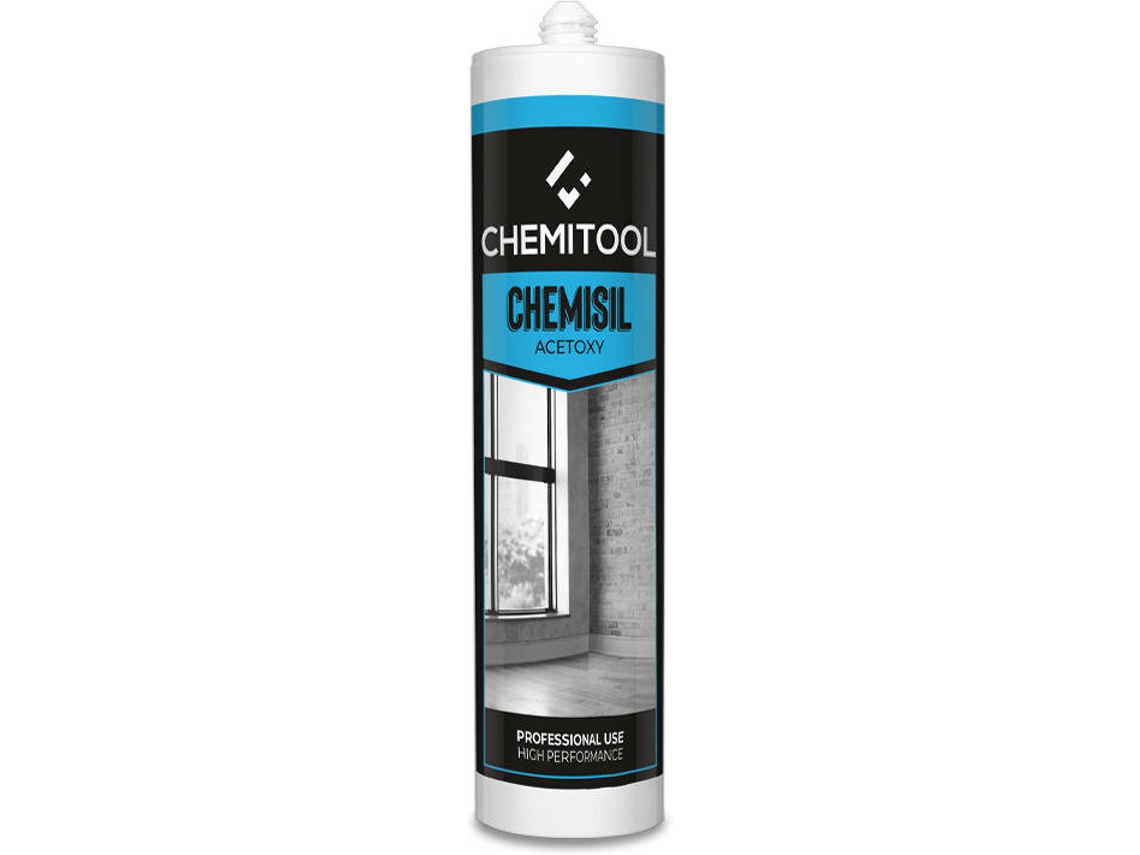 Silicone Acético CHEMITOOL CHEMICALS Chemisil (Branco)