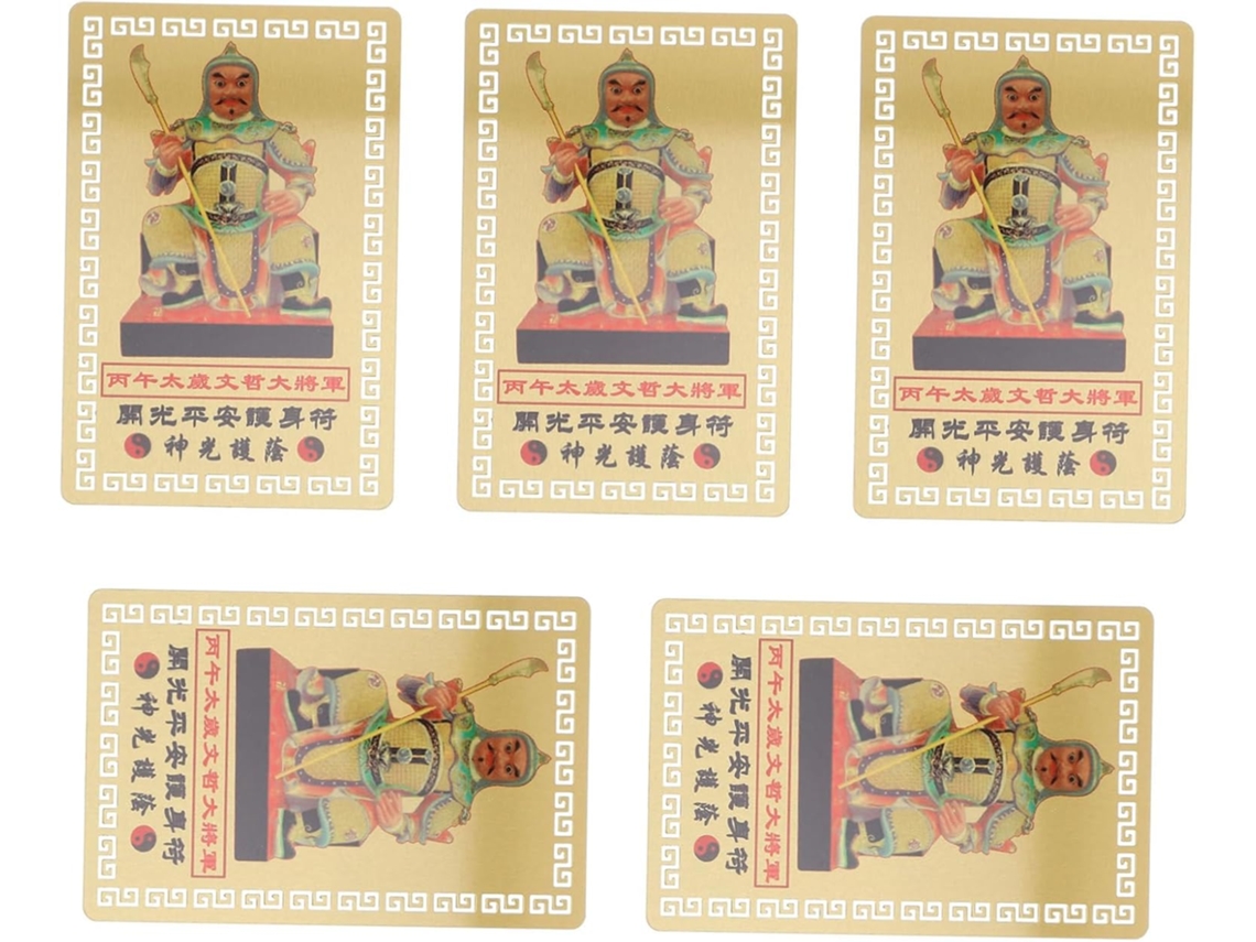Conjunto De 6 Amuletos Chineses Tai Sui, Símbolo Do Cavalo, Ano Do Cavalo, Proteção E Bênçãos. Amuletos Tradicionais De Gokoco