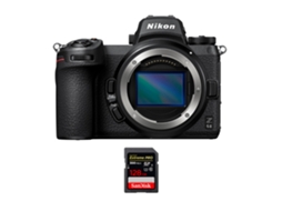 Z6 Ii Corpo + 1 Sandisk 128gb Uhs ii 300mb/s Máquina Fotográfica Híbrida + Ebook “20 Dicas para Fotos Que Impressionam” NIKON