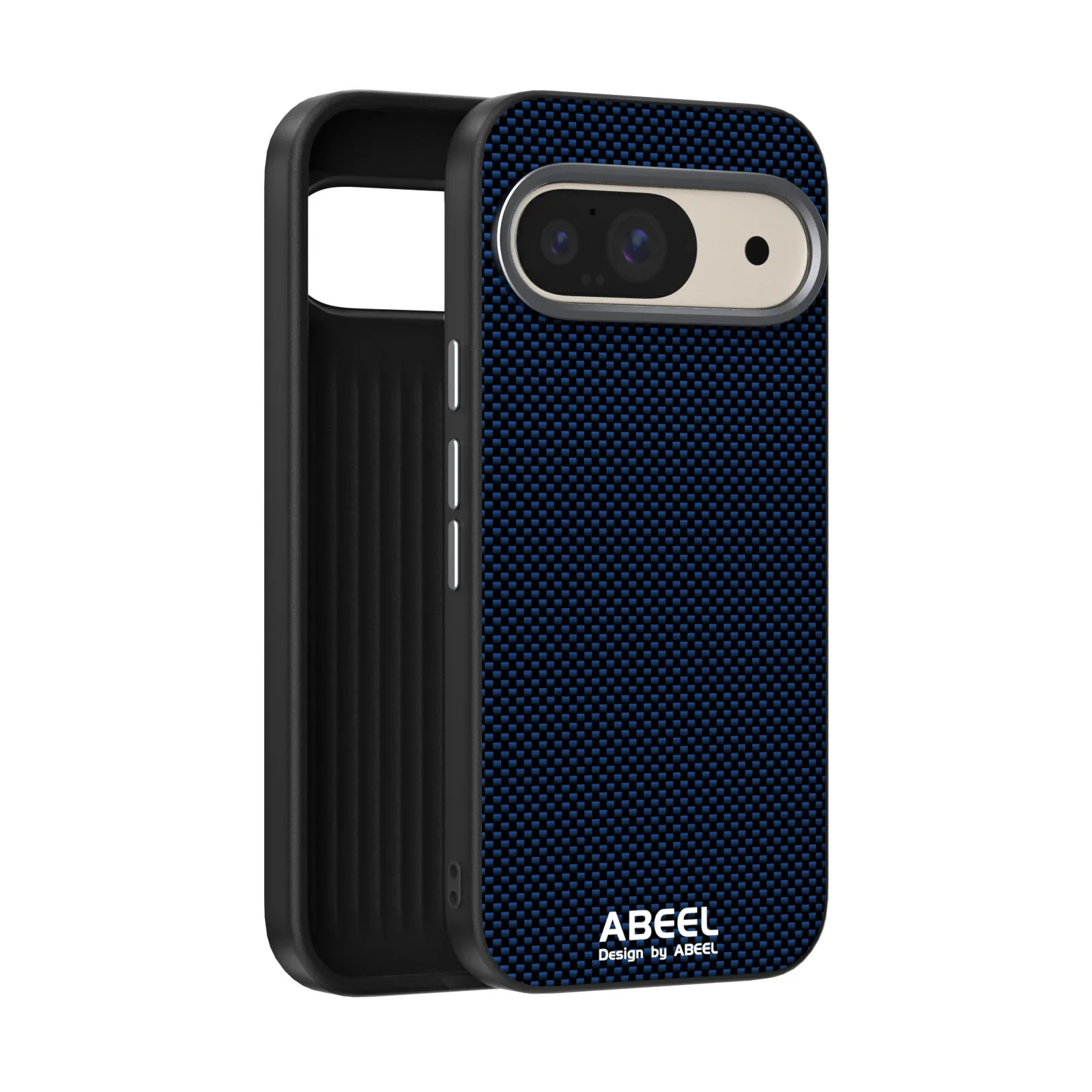 (azul, Google Pixel 10) Capa Ultrafina De Metal Com Lente Magnética, Textura De Fibra De Carbono E Resistente A Impactos Para Magsafe.
