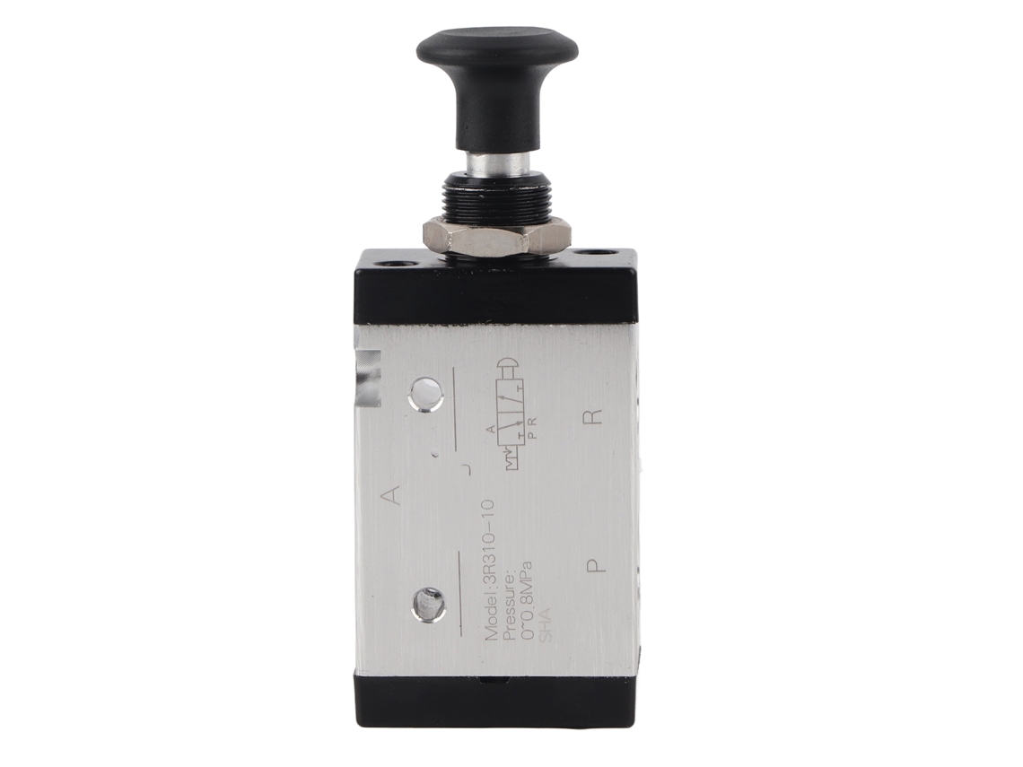 Válvula Solenoide Pneumática De Mão 2 Posições 3 Vias 3r310-10 Alumínio Anti-corrosão