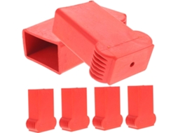 Conjunto De 6 Protetores De Borracha Antiderrapantes Para Pés De Escada, Medindo 3x5 Cm, Duráveis.