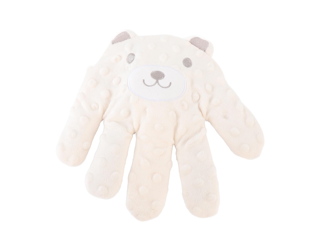 Palma De Sono Para Bebê Com Semente De Cassia Macia Pelúcia Cute Bege 22x24cm