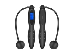 Lurelia Corda De Saltar Sem Fio Com Contador, Para Treino, Abs Comprimento De Uma Alça Aprox, Preto, M