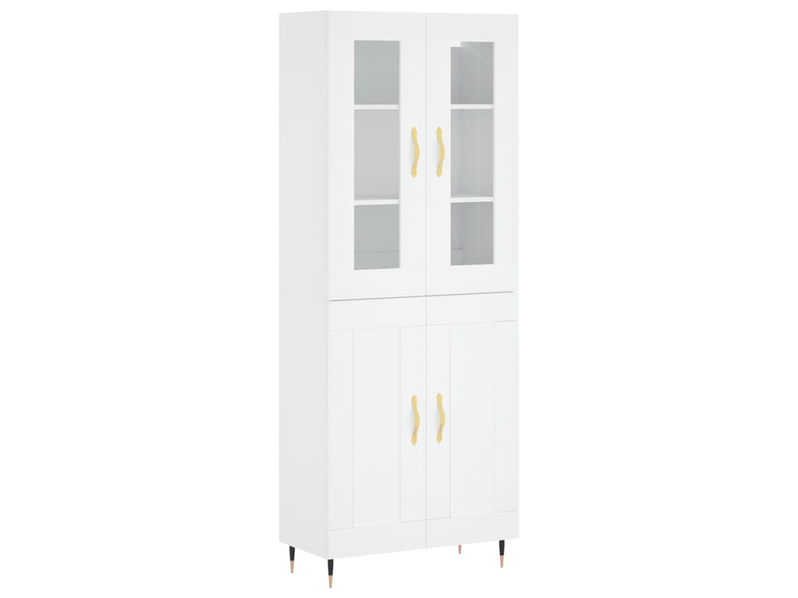 Maison Exclusive - Armário Alto 69,5x34x180 Cm Derivados De Madeira Branco