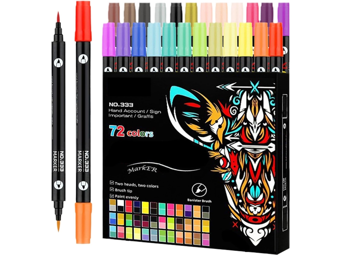 Conjunto De 36 Marcadores De Tinta Acrílica