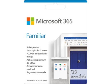 Software MICROSOFT 365 Familiar ESD (6 Utilizadores - 1 Ano - PC e Mac - Formato Digital)