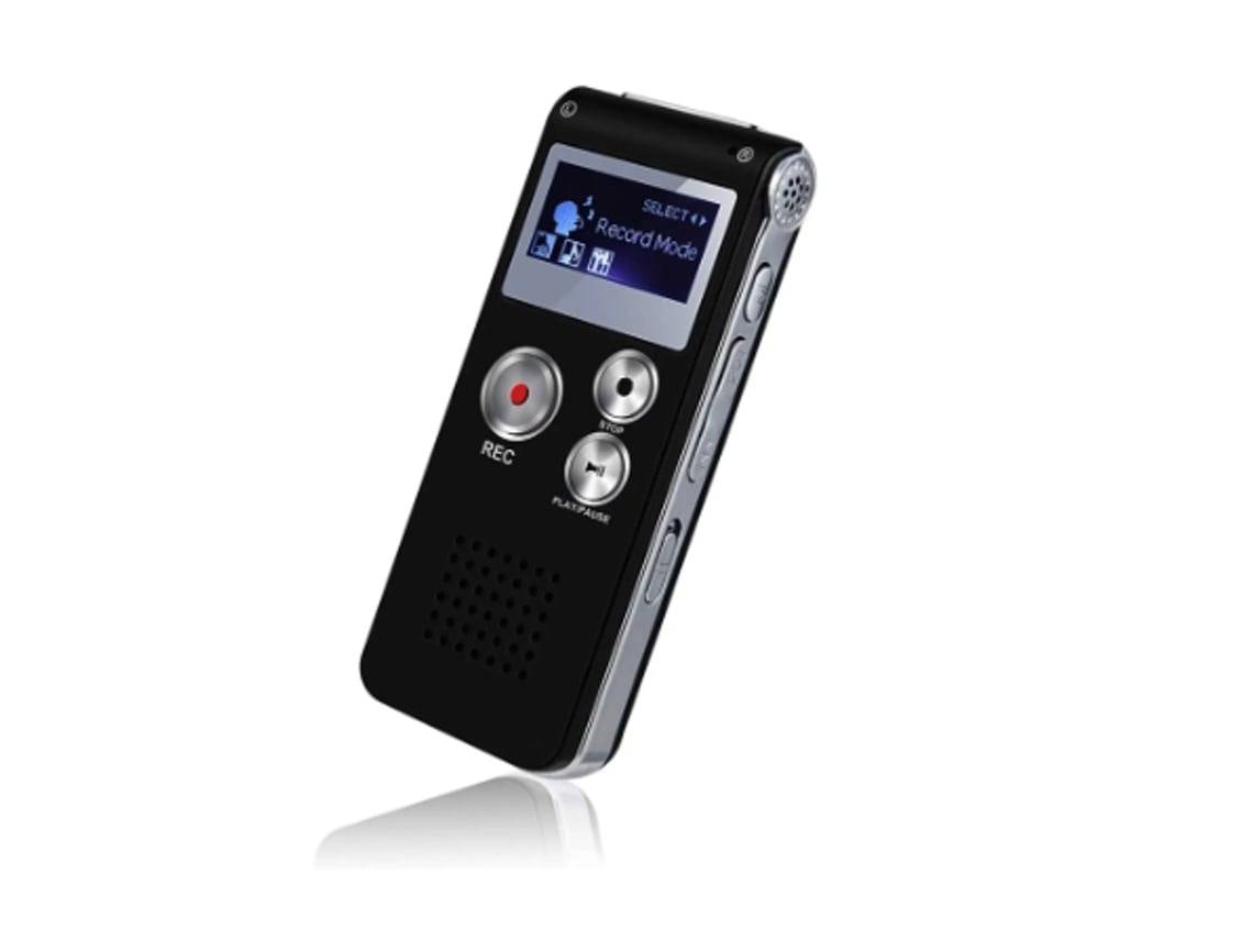 Lurelia Gravador De Voz Portátil 8gb Com Usb, Ativação Por Voz, Reprodução Mp3 Para Reuniões, Aulas, Palestras - Cinza