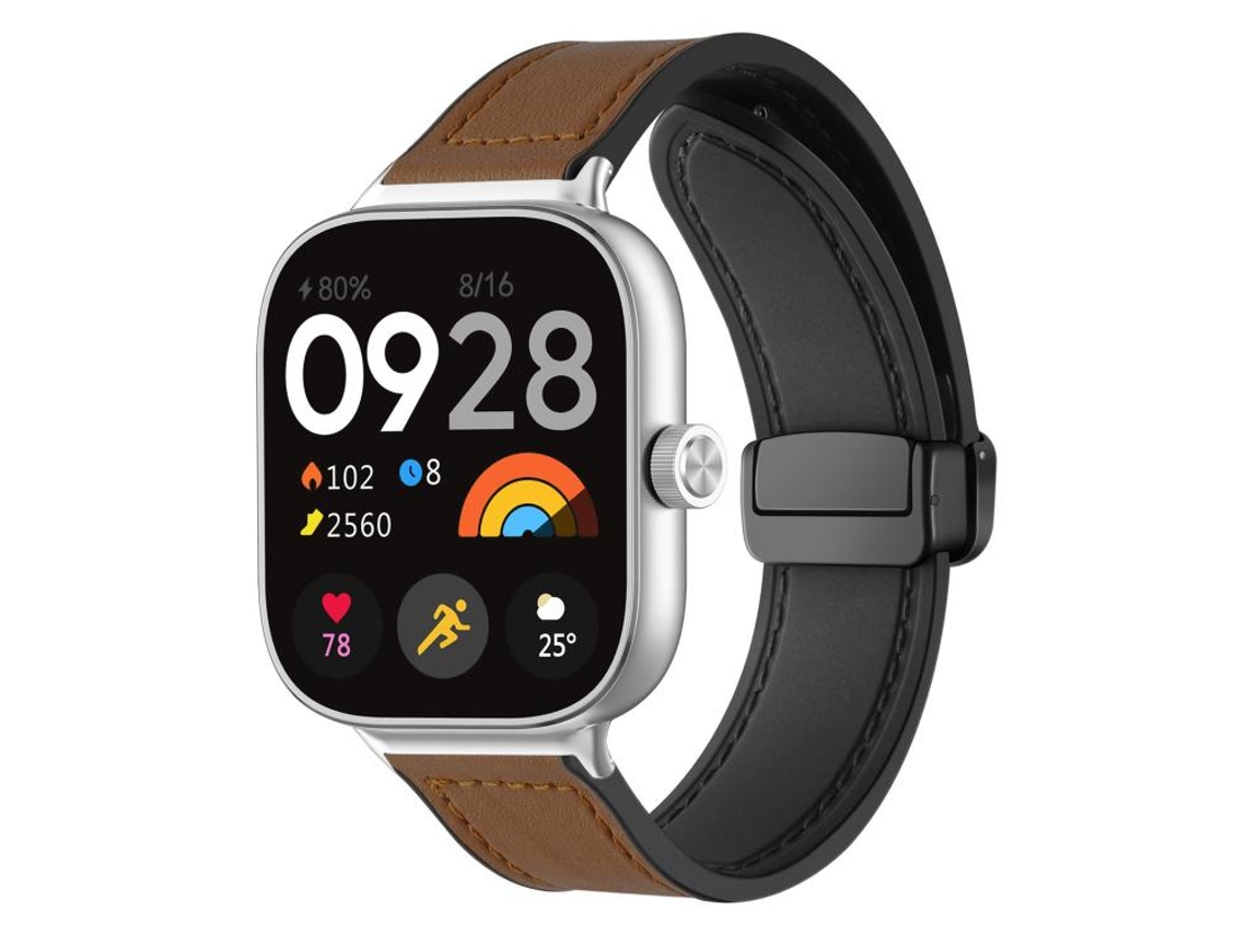 Bracelete para Xiaomi Band 10/9/8 XIAOMOYU em liga de titânio com fivela plana e três esferas prata