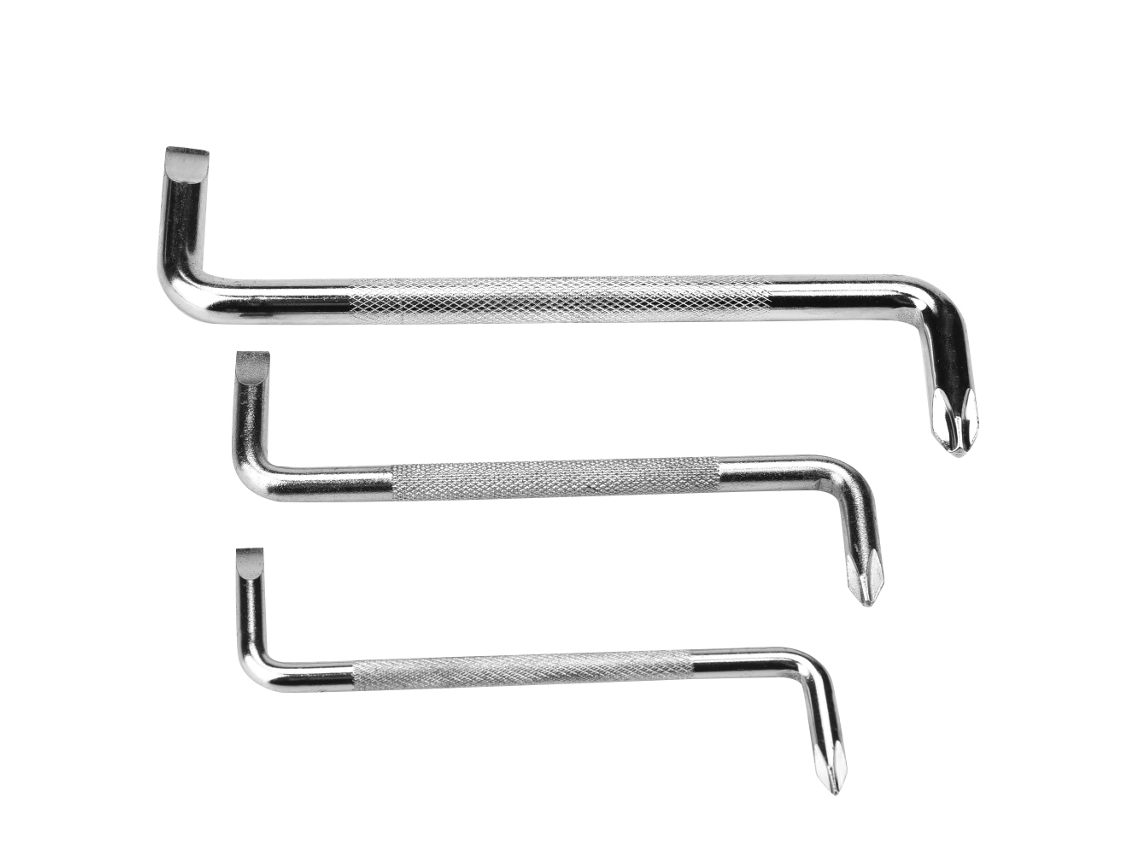 Conjunto de Chaves Fendas em Z Duplas em Ângulo Reto (3pcs)