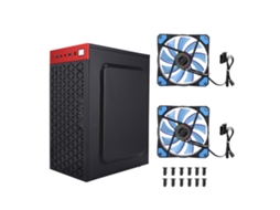 Gabinete De Pc Para Placa-mãe Mini Matx/itx Com 2*12cm Fan Gabinete De Computador Mini Itx Matx