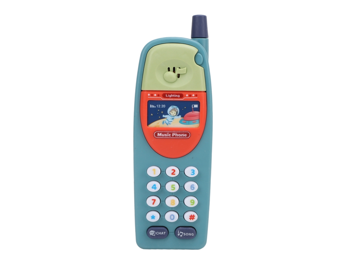 Mali telefone Brinquedo para Bebês Toddlers com Música Educação Plástico Azul Claro