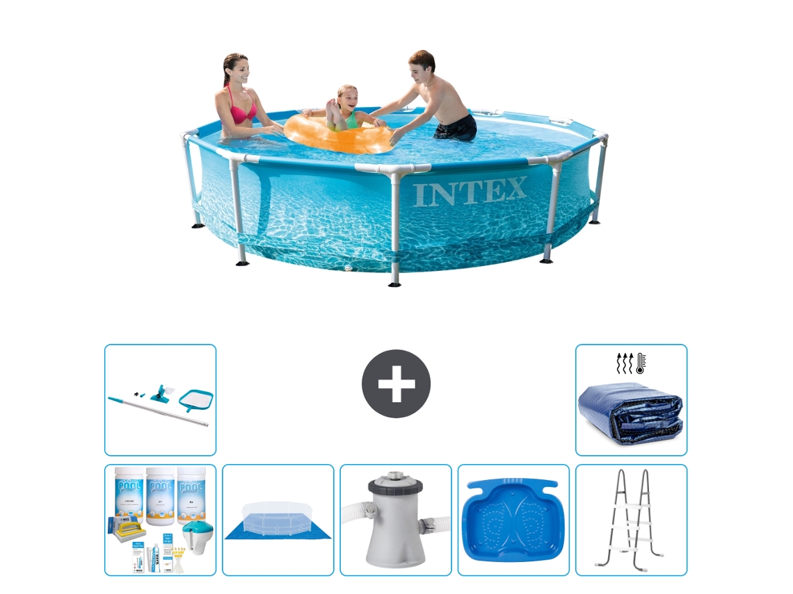 Piscina com Estrutura Redonda 305x76 Cm 8 peças S20365 INTEX