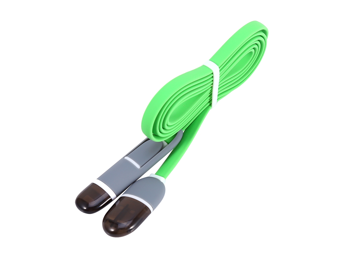 Cabo de Dados EOOCOO (Android, Apple, verde, 2 em 1)