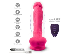 Silexd - Pênis Realístico Modelo 18 Rosa Vibração Controle Remoto Lrs