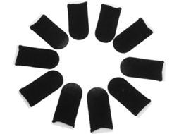 Cabilock Conjunto De 10-protetores Dedo Respiráveis E Absorventes Suor Para Esportes Celulares, Preto, Para Jogos