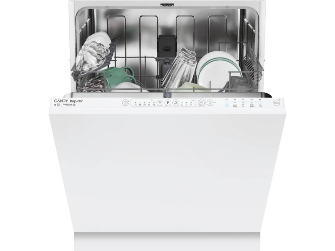 Máquina de Lavar Loiça CANDY CIP 3E7L (13 Conjuntos - 59.8 cm - Painel Branco)