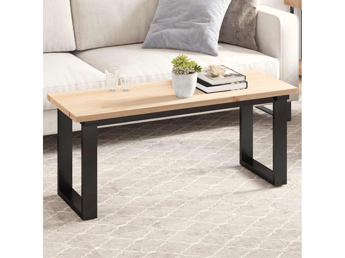Vidaxl Tampo De Mesa Retangular 110x40x2,5 Cm Madeira De Pinho Maciça