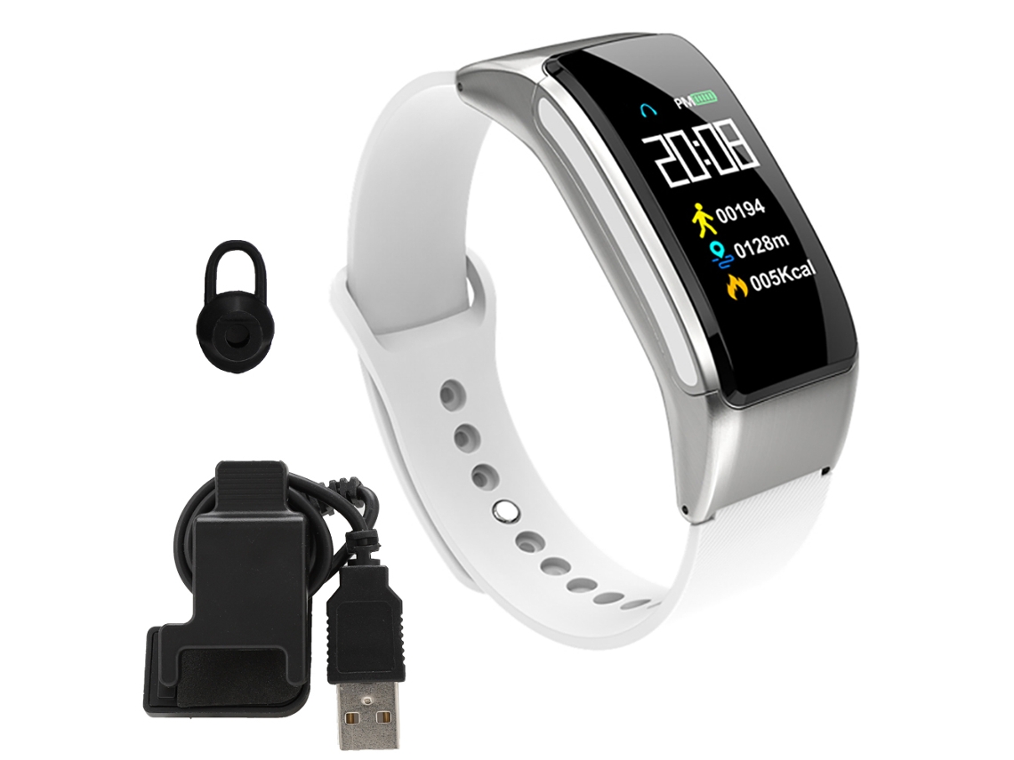 Pulseira Inteligente EOOCOO com função de Chamada Bluetooth e Fone de Ouvido