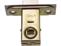 Trinco Tubular De Embutir Porta Em Liga Zinco Com Trava Mola, Ferrolho Reversível Bifurcado Portas Internas E