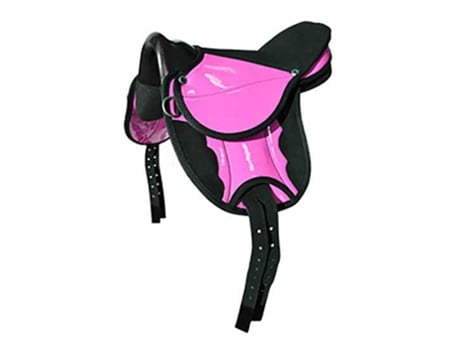 Infantil Sintético Cilhaaçõesestribos Sela Inglesa Shetty Preto Rosa 12´´LEXHIS