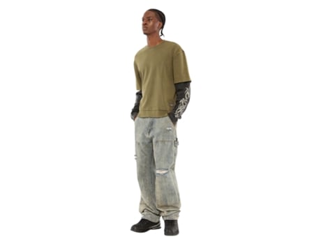 Jeans De Homem Guess Originals Carpenter Algodão Azul (31)