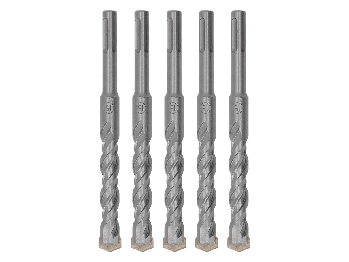 Conjunto De 5 Brocas Rotativas, Impacto Com Ponta Carboneto Para