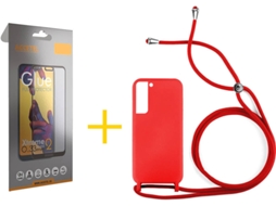Capa + Película para Samsung Galaxy S22 Plus 5G ACCETEL Vermelho