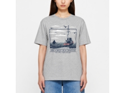Rockinstone Jaws Movie Orca Deep Sea Boat Gray Adult T-shirt Size:l