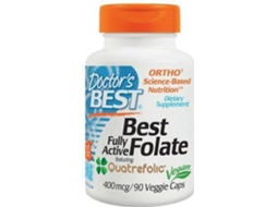 Suplemento Alimentar DOCTOR'S BEST Folato Totalmente Ativo Quatrefolic (90 cápsulas vegetais)