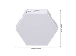 Kit De Luz De Parede Hexagonal Rgb 6 Set: 13 Cores, 3 Modos Dinâmicos, Controle Remoto E Usb
