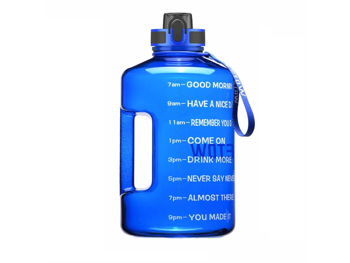 Chaleira esportiva de plástico de grande capacidade com balança, azul, 3,78 L, Brilvibera
