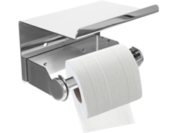 Suporte De Papel Higiênico Em Aço Inoxidável Com Prateleira Para Banheiro, Montagem Na Parede Com Alta Capacidade De