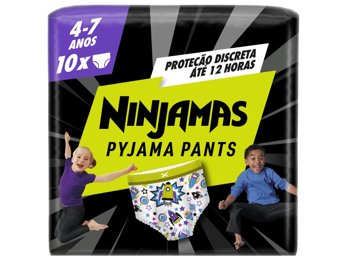 Fraldas Cueca Ninjamas Foguetão 17-30kg 4-7 Anos Dodot