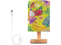 Luminária De Leitura Pequena E Brilhante Para Meninas, Ideal Para Varanda, Verão, Com Estampas De Flores Tropicais