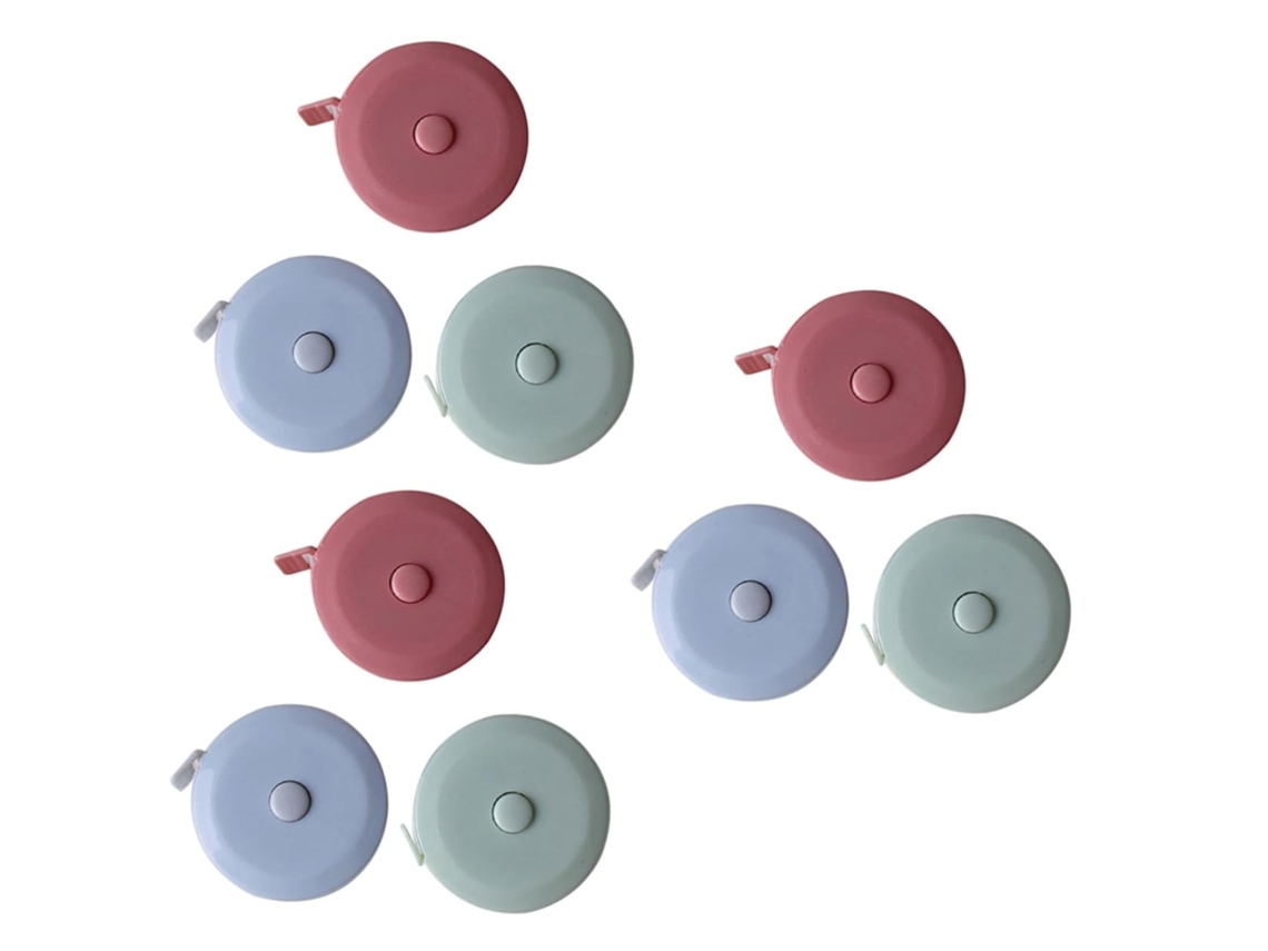 Conjunto De 9 Fitas Métricas Flexíveis E Retráteis Para Costura