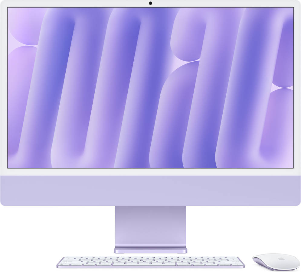 iMac APPLE CTO Roxo (24" - Apple M4 - RAM: 16 GB - 256 GB SSD - Teclado Inglês Internacional)