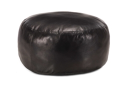 Pouffe, Pouffes Vidaxl Preto Couro (n/a)