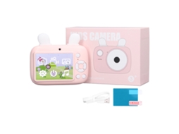 Câmera Infantil Rosa com Tiro Temporizado Bateria 800mah