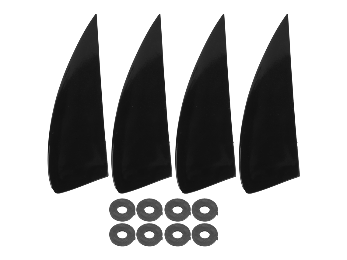 Conjunto De 4 Aletas De Prancha De Surf Em Plástico Para Longboard E Paddle Board Sup Cauda