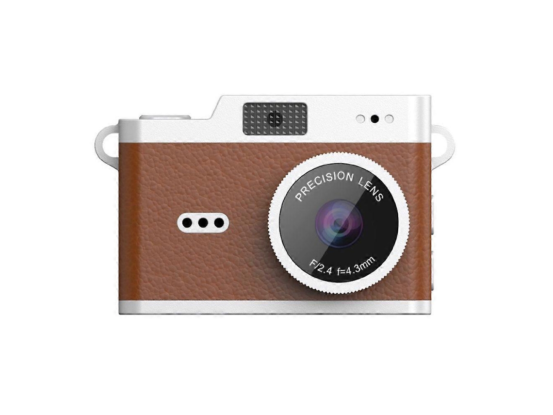 Mini Câmara Digital Retrô 0,96 Polegadas Com Flash Integrado