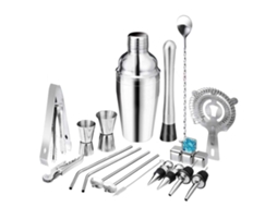 Conjunto De Coqueteleira De Aço Inoxidável Com 22 Peças Utensílios De Barman 750ml Yunzii