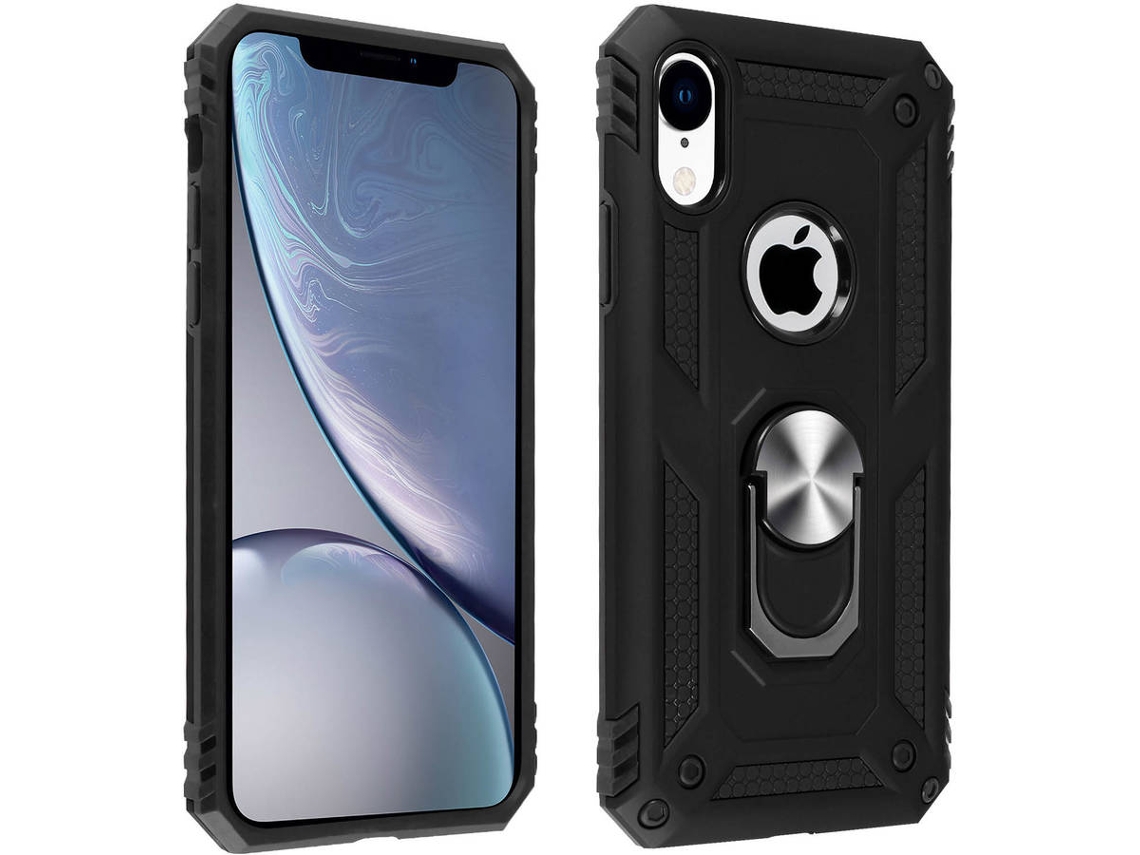 Capa iPhone XR AVIZAR Anel Preto