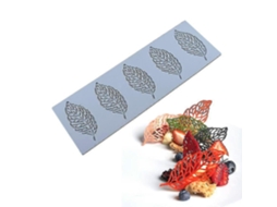 Molda De Folha Fofo Em Goma Silicone Com Formas De Folhas E Flores Vazias Para Fondant