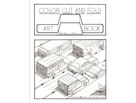Livro Color Cut and Fold Art Book Edward Morawski (Inglês)
