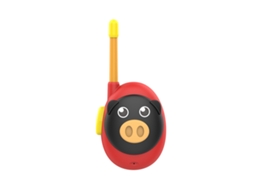 Walkie-talkie recarregável em formato de porco vermelho Fofo para crianças e adultos - aquaforge
