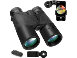 Binóculos 12x42 Ip68 Anti Vibração Bak4 Prisma Fmc Compactos Observação Pássaros Caça Caminhadas Preto Bestvite