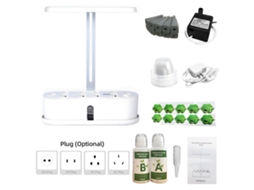 Sistema Hidropônico Jardim Interior 10 Vasilhas Luz Led