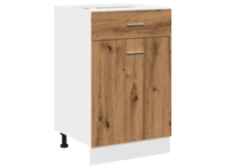 Drawer Bottom Cabinet, Drawer Bottom Cabinets Vidaxl Marrom Madeira Processada (n/a)