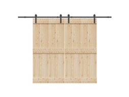 Vidaxl Kit De Ferragens Para Porta Deslizante 427 Cm Aço Preto